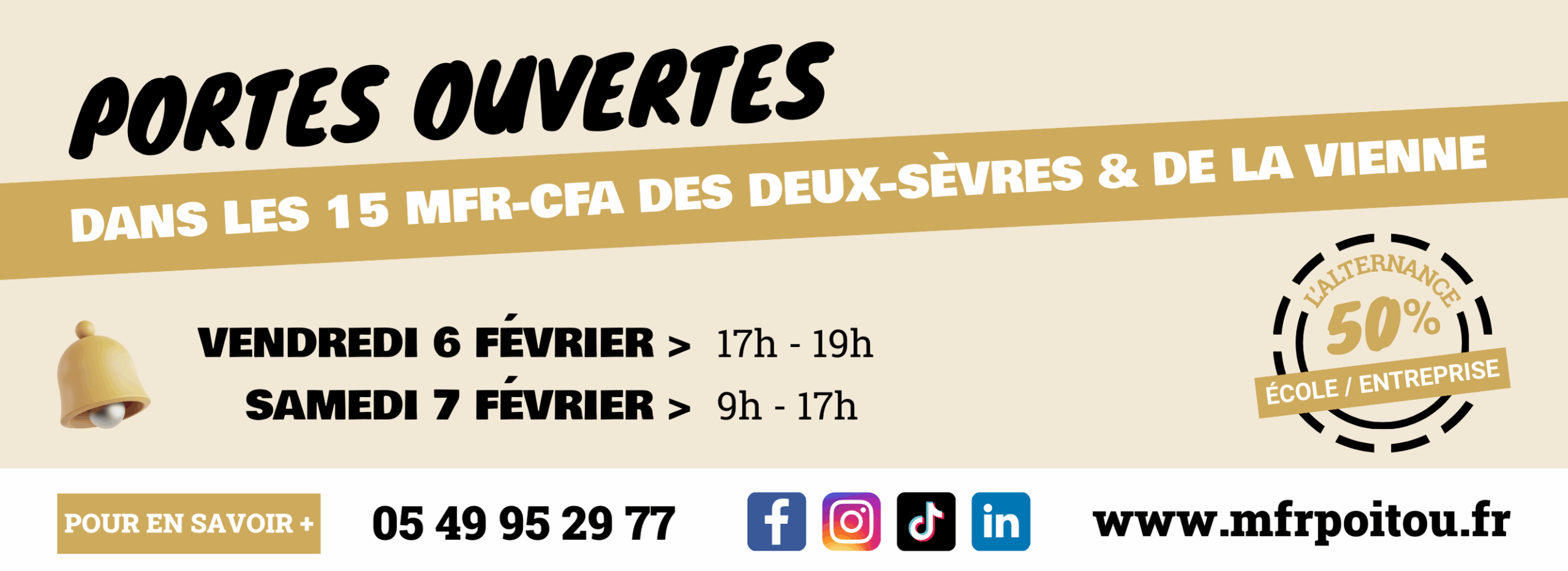 Portes ouvertes 2026 MFR CFA du Poitou